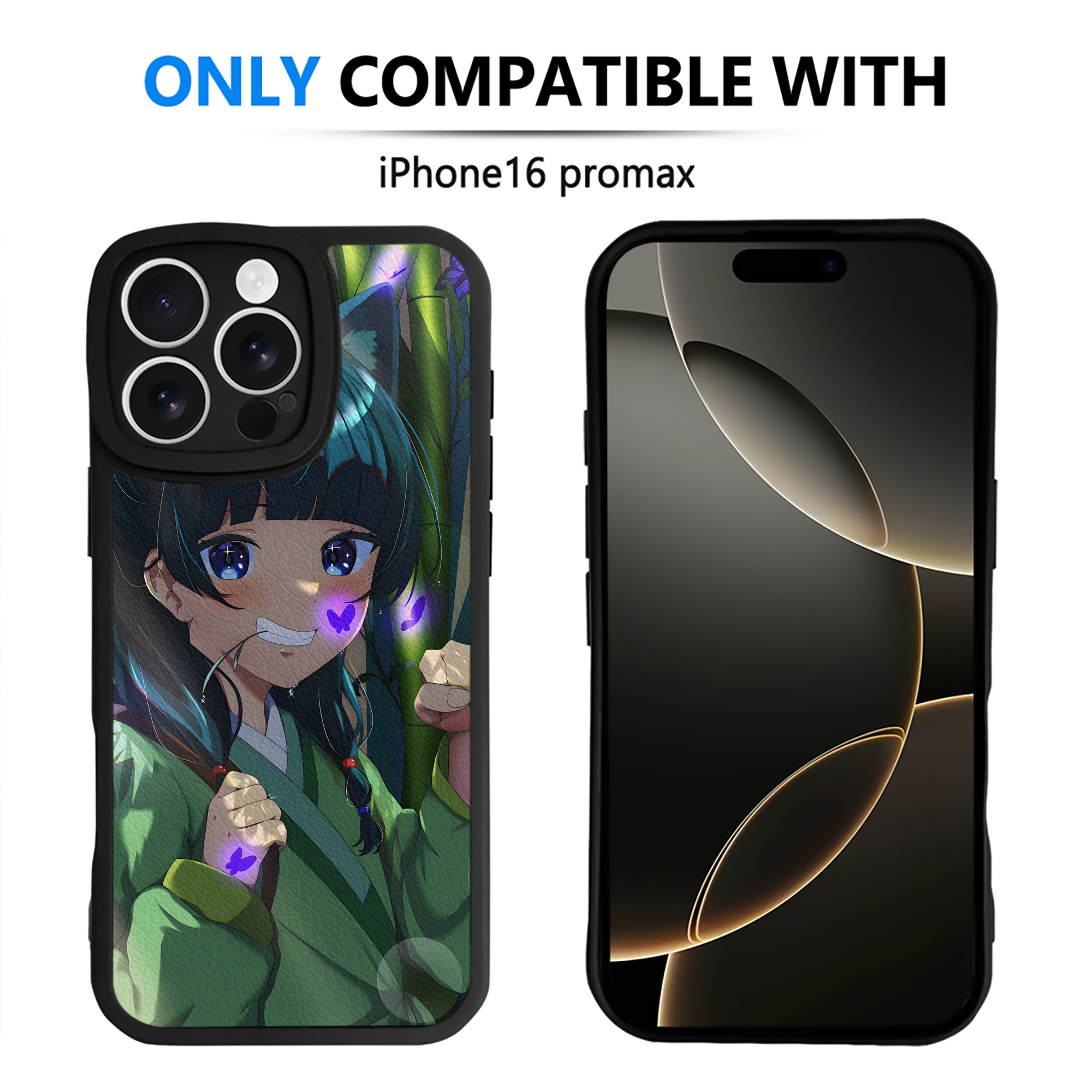 （画像用） 薬屋のひとりごと The Apothecary Diaries 【iPhone 16シリーズ対応】シリコンスマホケース（レザー調） 材質：シリコン